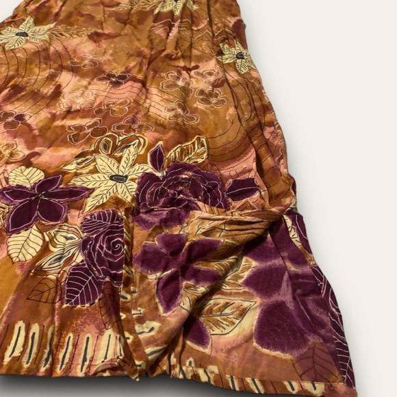 Y2K Floral Tie-Dye Maxi Dress Sleeveless Summer Hippie Boho Phases Plus Size 1x - Picture 3 of 6